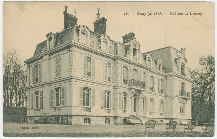 ORSAY. - Château de Launay. Edition Gautrot, 1 timbre à 5 centimes. 