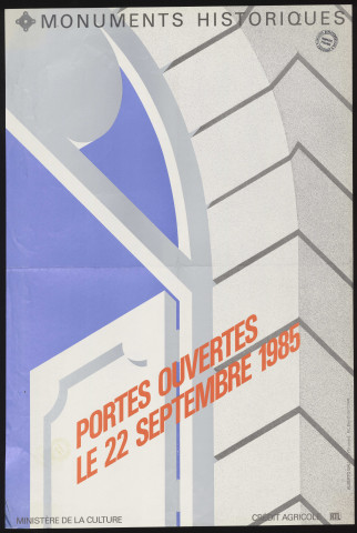 ESSONNE (Département).- Monuments historiques : portes ouvertes, 22 septembre 1985. 