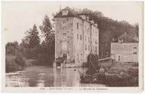 ESSONNES. - Le moulin et l'Essonne, Photo-édition, sépia. 