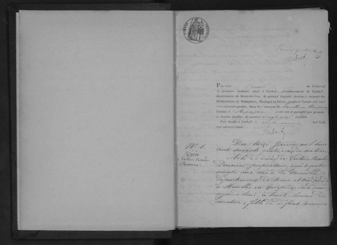 MAROLLES-EN-HUREPOIX. Naissances, mariages, décès : registre d'état civil (1864-1872). 