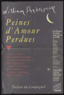 CORBEIL-ESSONNES. - Théâtre : Peines d'amour perdues, Théâtre du Campagnol, 20 février-16 avril 1996. 