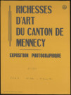 EVRY.- Richesses d'art du canton de Mennecy : exposition photographique, F.I.A.P. d'Evry, 10 octobre-30 novembre 1979. 