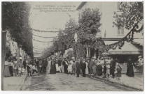 CORBEIL-ESSONNES. - Concours de manoeuvres de pompes (1906). Décoration de la rue Feray, Mardelet. 