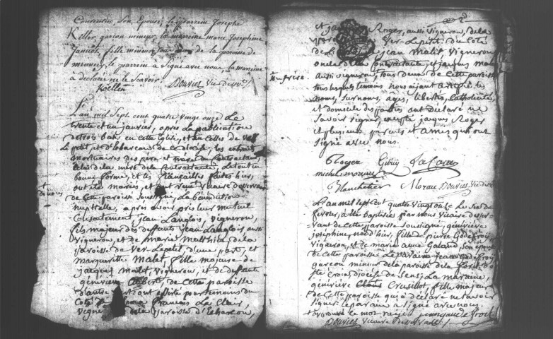 FONTENAY-LE-VICOMTE. Paroisse Saint-Rémi : Baptêmes, mariages, sépultures : registre paroissial (1779-1791). 