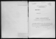 Conservation des hypothèques de CORBEIL. - Table alphabétique du répertoire des formalités hypothécaires, volume n° 125 : A-Z (registre ouvert en 1950). 