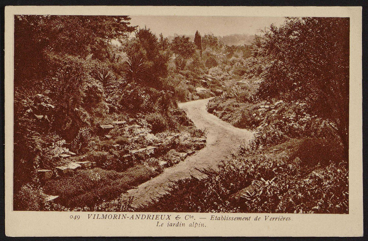 VERRIERES-LE-BUISSON.- Etablissements Vilmorin-Andrieux et Cie : Le jardin alpin [1920-1930].