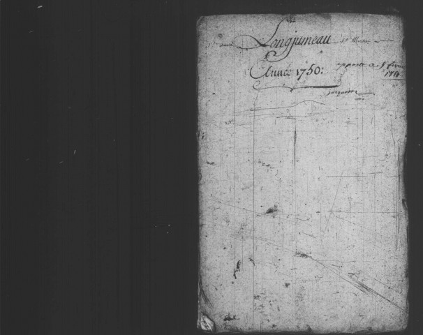 LONGJUMEAU. Paroisse Saint-Martin : Baptêmes, mariages, sépultures : registre paroissial (1737-1750). 