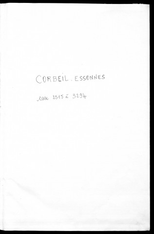 ESSONNES. - Matrice des propriétés bâties : cases 273 à 1452 [cadastre rénové en 1968]. 