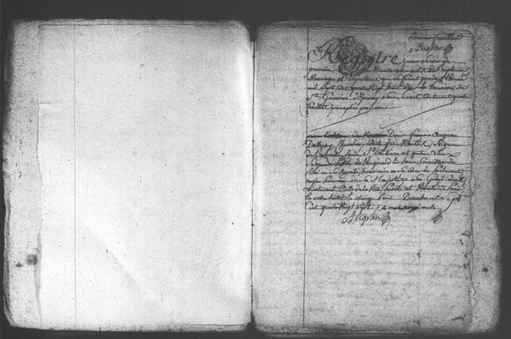 EPINAY-SOUS-SENART. Paroisse Sainte-Geneviève : Baptêmes, mariages, sépultures : registre paroissial (1778-1788). 