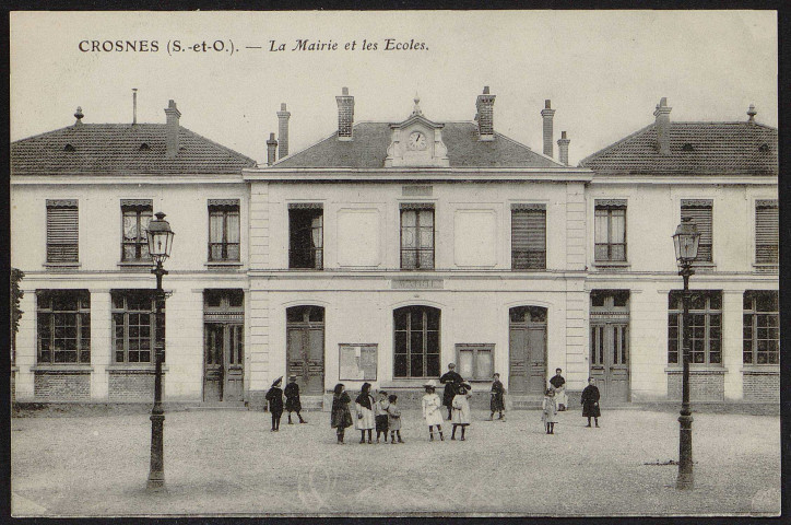 Crosne.- Mairie et écoles [1904-1910]. 
