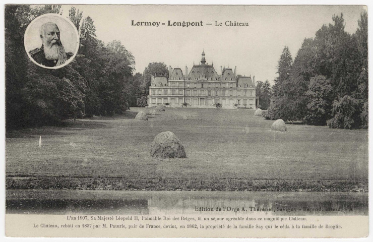 LONGPONT-SUR-ORGE. - Lormoy.- Le château. Edition Thévenet. 