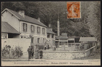 VILLEMOISSON-SUR-ORGE.- Blanchisserie moderne sur l'Orge, maison Fichet (18 octobre 1915).