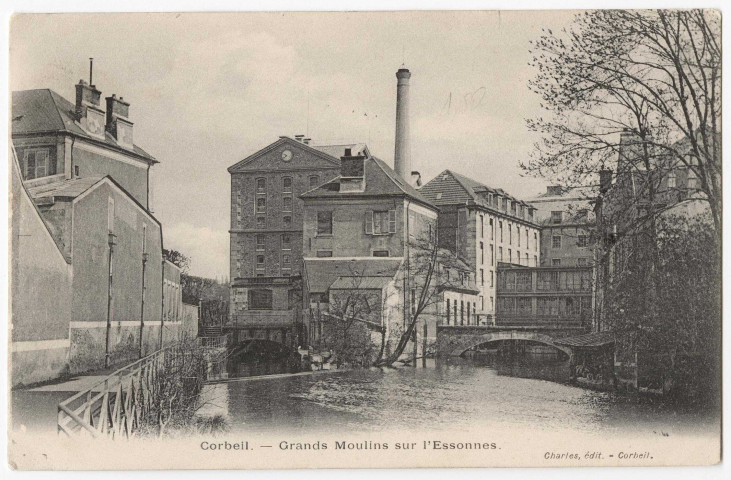 CORBEIL-ESSONNES. - Grands moulins sur l'Essonne, Charles. 