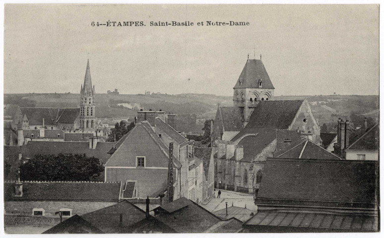 ETAMPES. - Eglises Saint-Basile et Notre-Dame. 