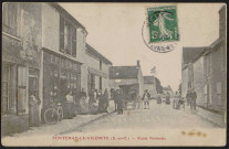 Fontenay-le-Vicomte.- Route nationale (28 octobre 1907). 