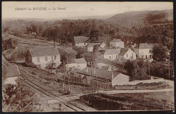 ORMOY-LA-RIVIERE.- Le Mesnil-Plisson : panorama (1920).