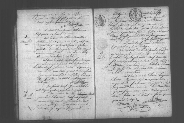 ETAMPES. Décès : registre d'état civil (1824). 