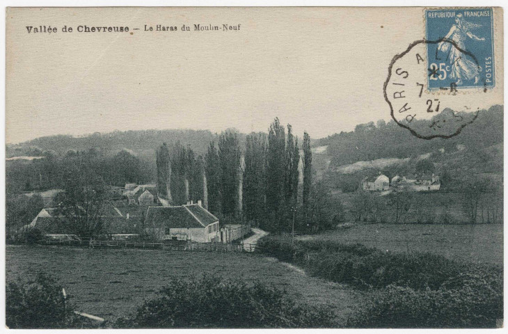 BURES-SUR-YVETTE. - Le haras du Moulin-Neuf. Editeur Rouxel, 1927. 