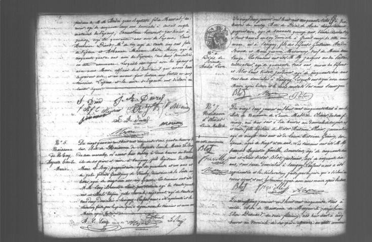 SAVIGNY-SUR-ORGE. Naissances, mariages, décès : registre d'état civil (1853-1858). 