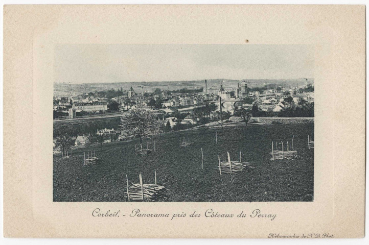 CORBEIL-ESSONNES. - Panorama pris des coteaux du Perray, NO. 