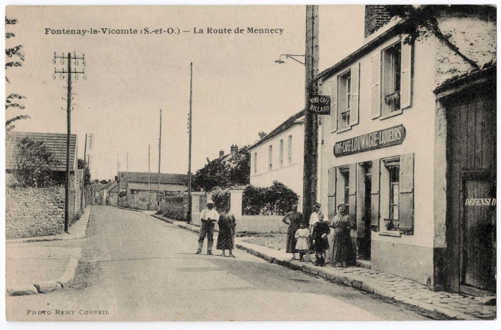 FONTENAY-LE-VICOMTE. - La route de Mennecy [Editeur Rémy]. 
