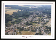 MOIGNY . - Vue aérienne du village. Editeur Moigny-sur-Ecole, photographie Yoann Gallais, couleur. 