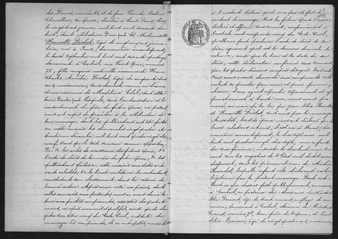 CORBEIL.- Mariages : registre d'état civil (1900). 