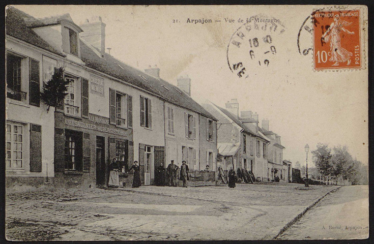 Arpajon.- Vue de la Montagne (6 septembre 1912). 