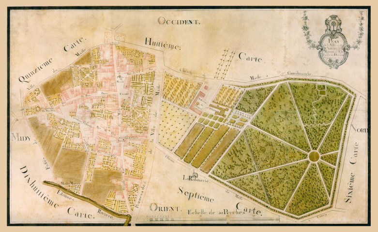 Prêt M. Citron - Maisse, plan de la ville et du château (1779). 