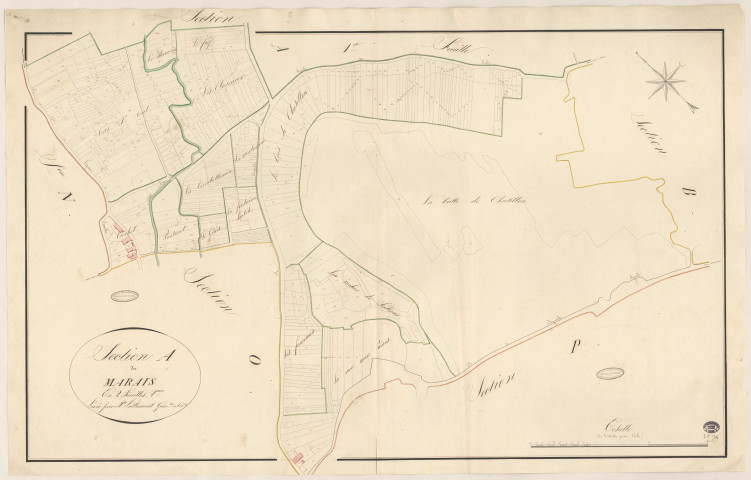 BOIGNEVILLE. - Section A : Marais (le), 2e feuille.