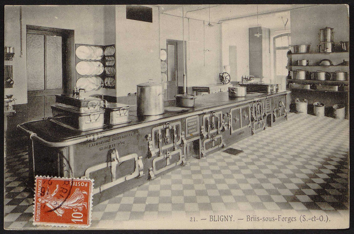 Briis-sous-Forges.- Sanatorium de Bligny : la cuisine (24 janvier 1910). 