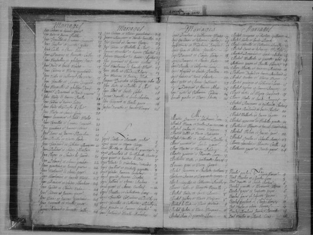 LONGPONT-SUR-ORGE. - Registres paroissiaux : baptêmes, mariages, sépultures (1622-1726) 
