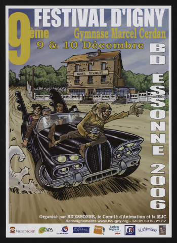 IGNY. - 9ème Festival de bande dessinée, 9 décembre-10 décembre 2006, Gymnase Marcel Cerdan. 
