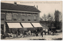 BALLANCOURT-SUR-ESSONNE. - Maison Duclos. Café-restaurant du Chemin de fer, Duclos, 1909, 4 mots, 5 c, ad. 
