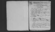 BOUTERVILLIERS. Naissances, mariages, décès : registre d'état civil (1802-1830). 