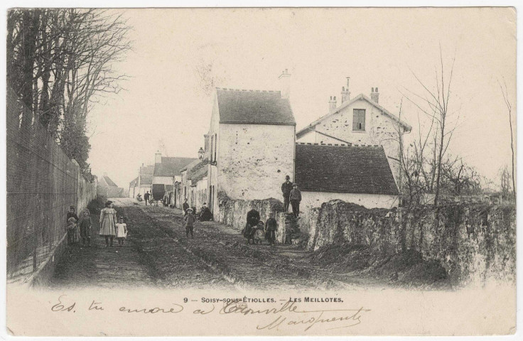 SOISY-SUR-SEINE. - Les Meillotes [1903, timbre à 10 centimes]. 