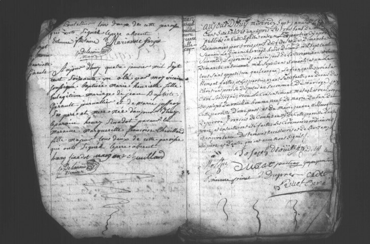 ETAMPES. Paroisse Saint-Basile : Baptêmes, mariages, sépultures : registre paroissial (1761-1768). 