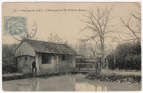 PALAISEAU. - L'orangerie de l'île de Sainte-Amour. Editeur Gautrot, 1908, timbre à 5 centimes. 