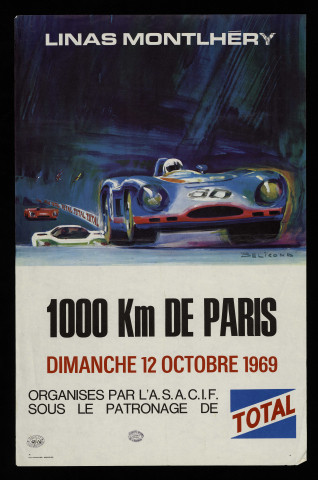 LINAS, MONTLHERY. - Les 1000 kms de Paris, 12 octobre 1969. 
