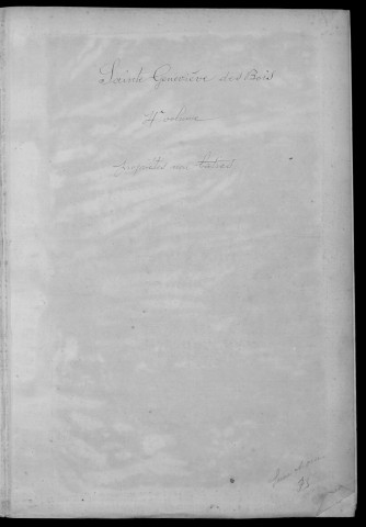 SAINTE-GENEVIEVE-DES-BOIS. - Matrice des propriétés non bâties : folios 2701 à 3300 [cadastre rénové en 1950]. 