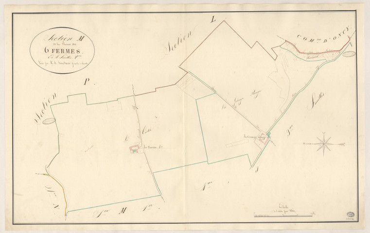 MILLY-LA-FORET. - Section M : Plaine des six fermes (la), 2e feuille. 