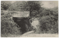 JANVILLE-SUR-JUINE. - Le dolmen, monument druidique. Giraux (1912), 4 lignes, 10 c, ad. 