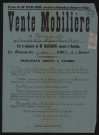 CHATIGNONVILLE.- Vente aux enchères de mobilier dépendant de la succession de M. Louis-Pierre BIGOT, 7 mai 1905. 