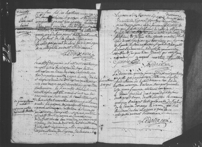 ETRECHY. Paroisse Saint-Etienne : Baptêmes, mariages, sépultures : registre paroissial ; naissances, mariages, décès (1786-an IV). 