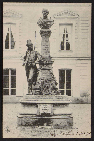 LONGJUMEAU.- Le Postillon : Monument élevé à la mémoire d'Adolphe Adam [1904-1910].