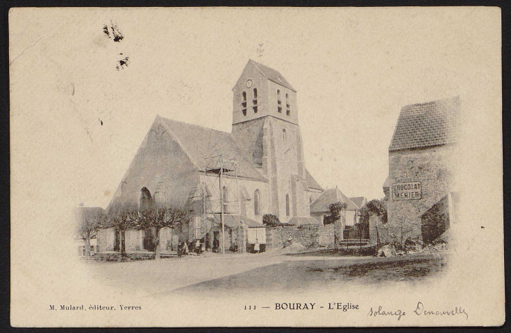 Bouray-sur-Juine.- L'église (13 septembre 1903).