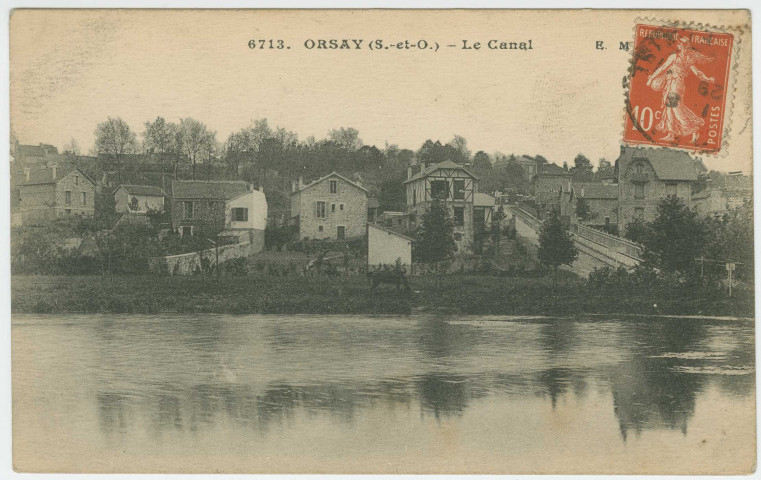 ORSAY. - Le canal. Edition EM, 1 timbre à 10 centimes. 