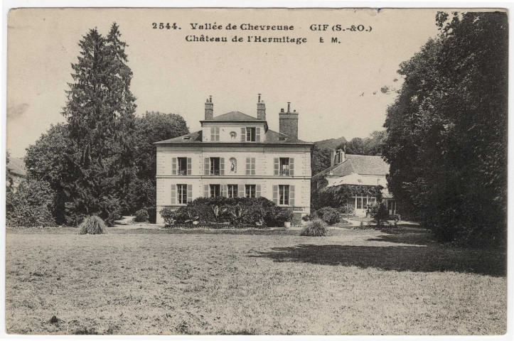 GIF-SUR-YVETTE. - Château de l'Hermitage. Editeur E. Malcuit, 1923, timbre à 10 centimes. 
