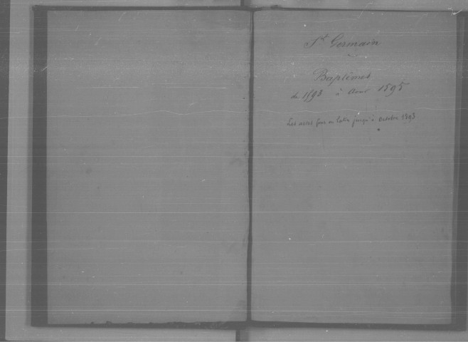DOURDAN. - Registres paroissiaux : tables décennales [1700-1820], paroisse Saint-Germain [1593-1630] [conservés aux Archives municipales de Dourdan]. 