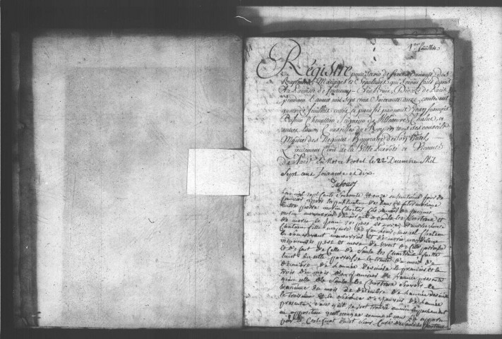 FONTENAY-LES-BRIIS. Paroisse Saint-Martin : Baptêmes, mariages, sépultures : registre paroissial (1771-1783). [Nota bene : 1774 après 1777]. 